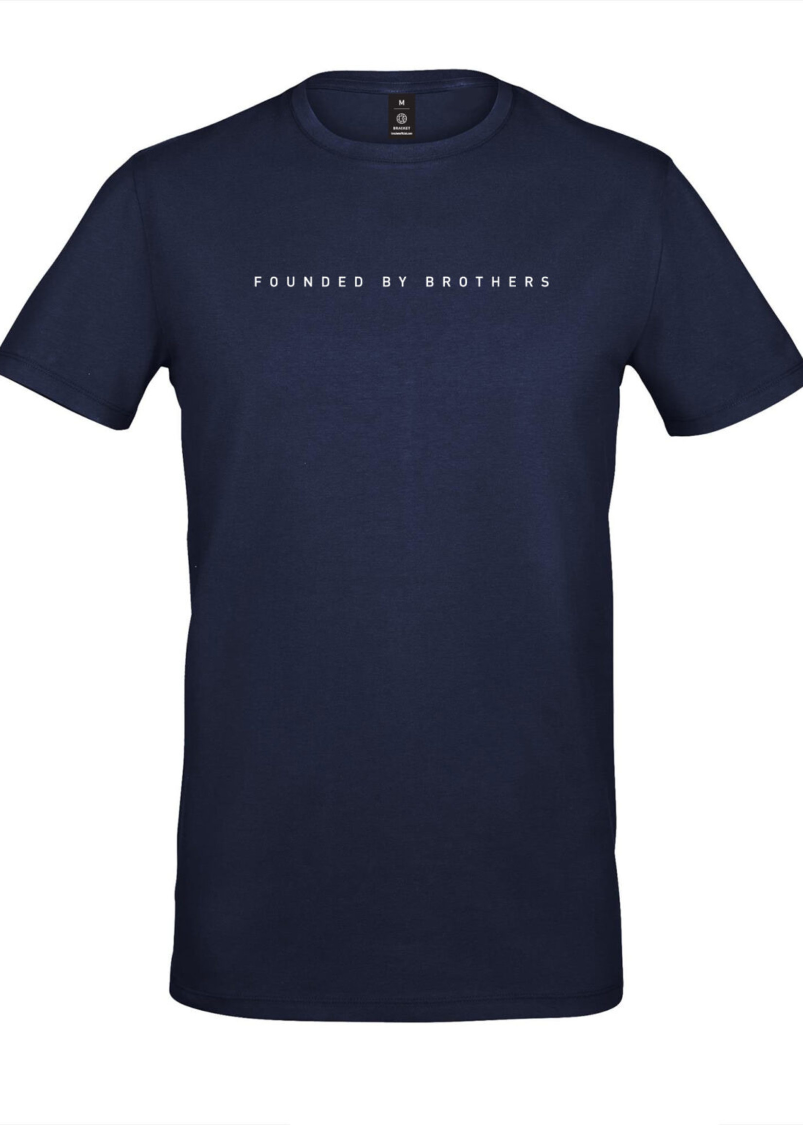 Bracket Official Founded By Brothers T-shirt - Blauw