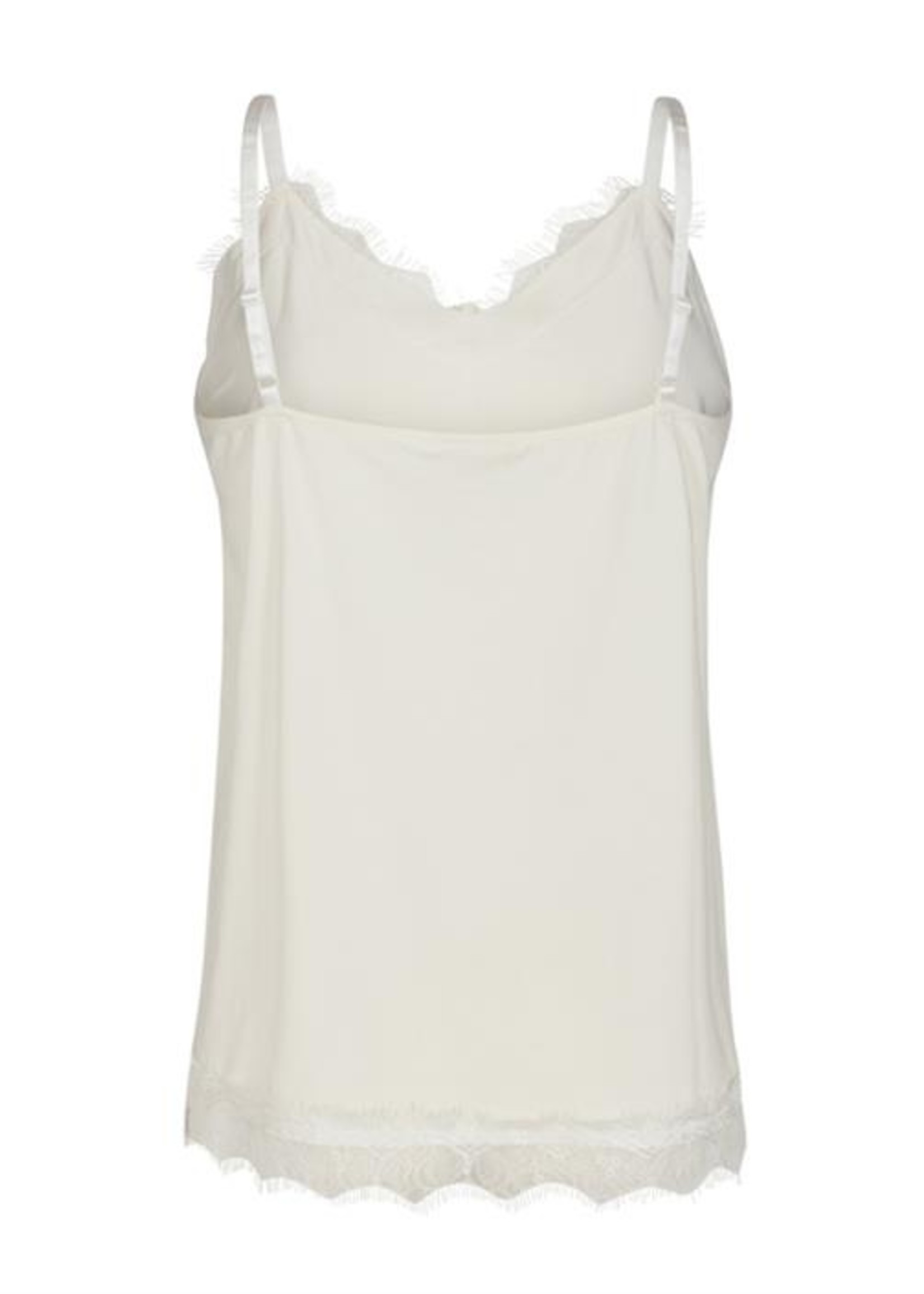 Freequent Top Basic Kant - Offwhite