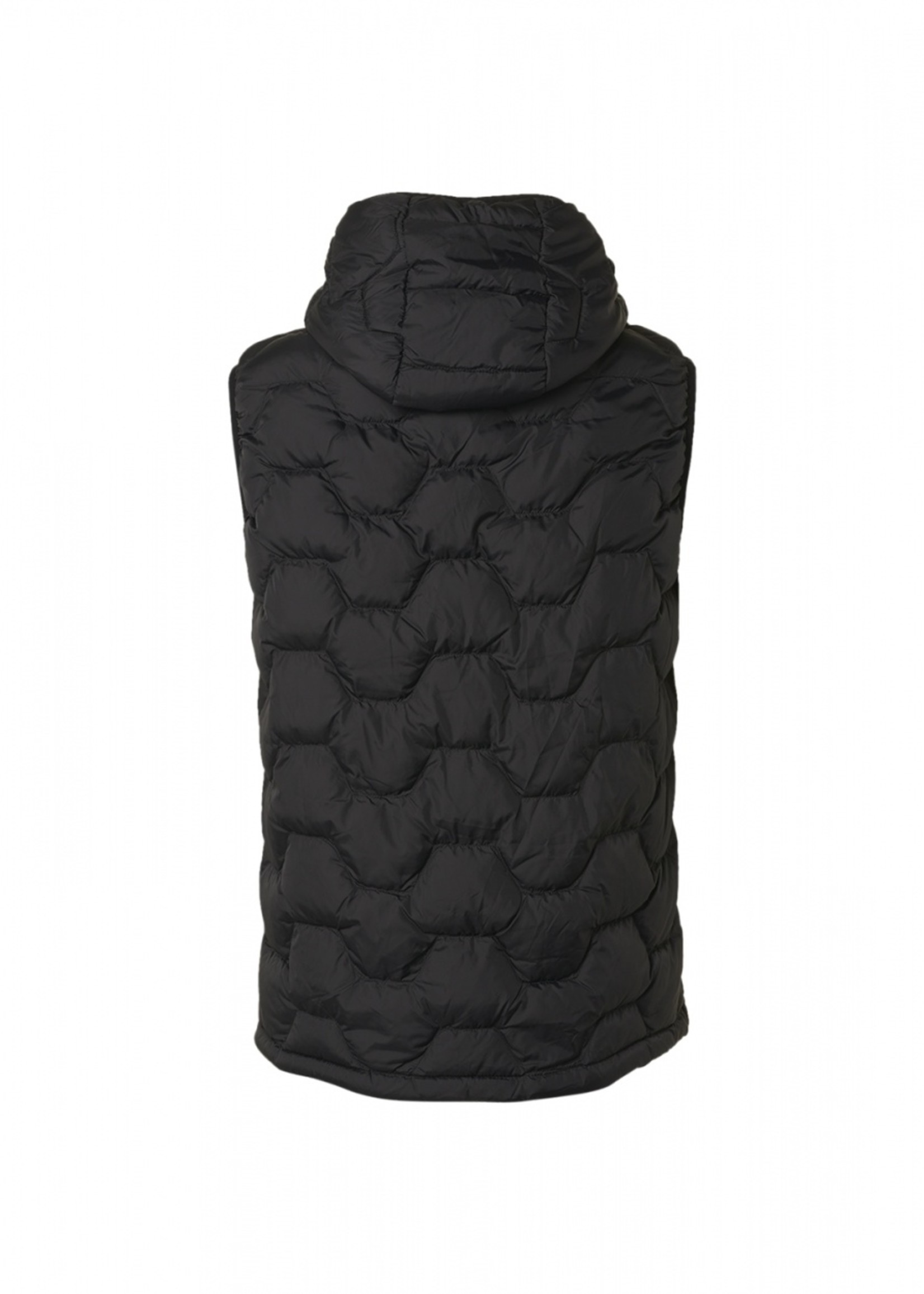 No Excess Bodywarmer Hood Padded - Black