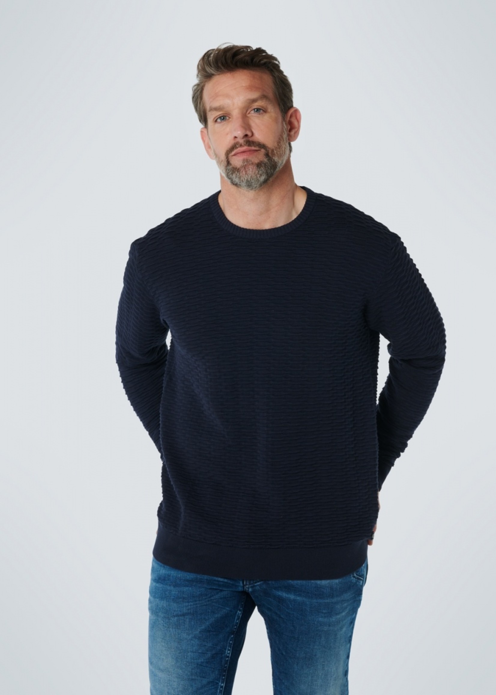 No Excess Pullover Jacquard - Ink