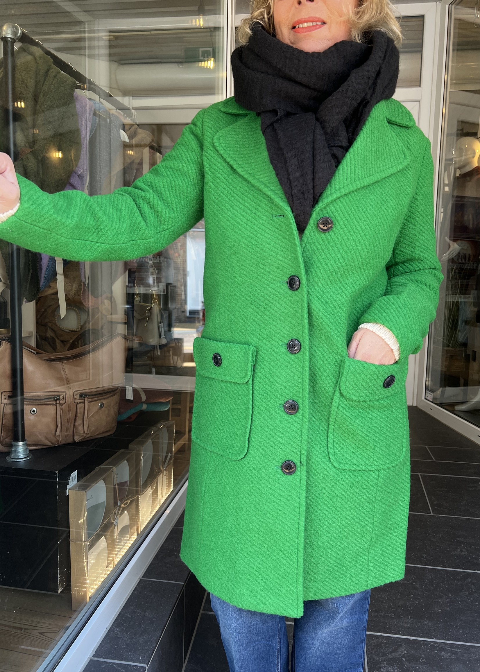 Freequent Jacket Green - Jolly Green