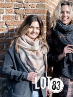 Lot83 Sjaal Nina - Ruit Roze Grijs