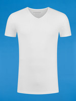Garage Bodyfit T-shirt V-Neck - White