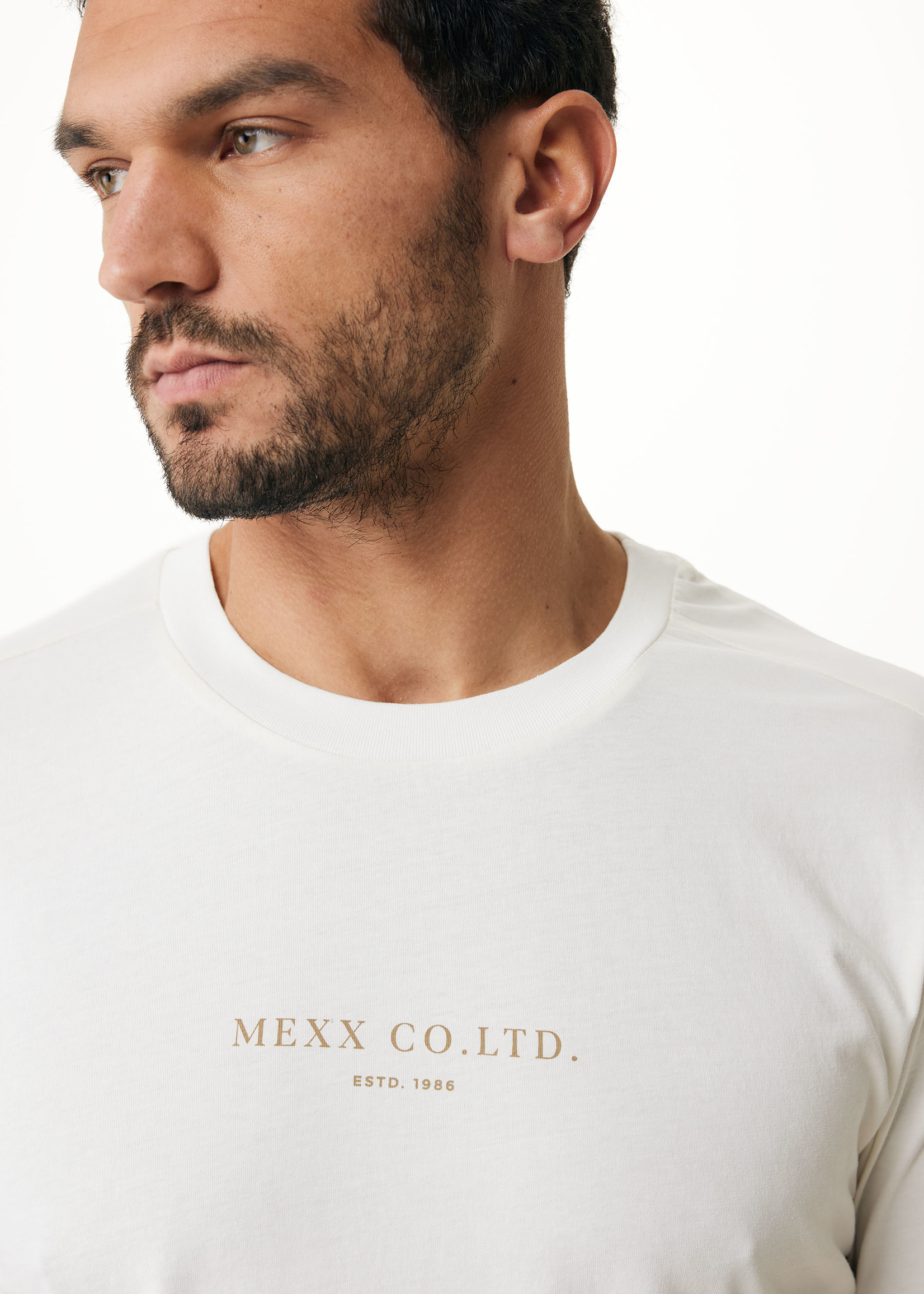Mexx T-shirt Chest Print - Offwhite
