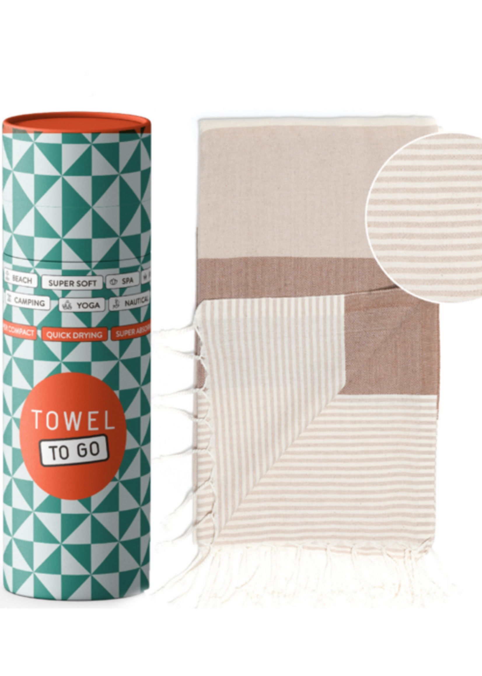 Towel To Go Hamamdoek Palermo - Beige