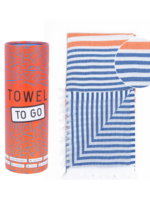 Towel To Go Hamamdoek Bali - Royal/Orange