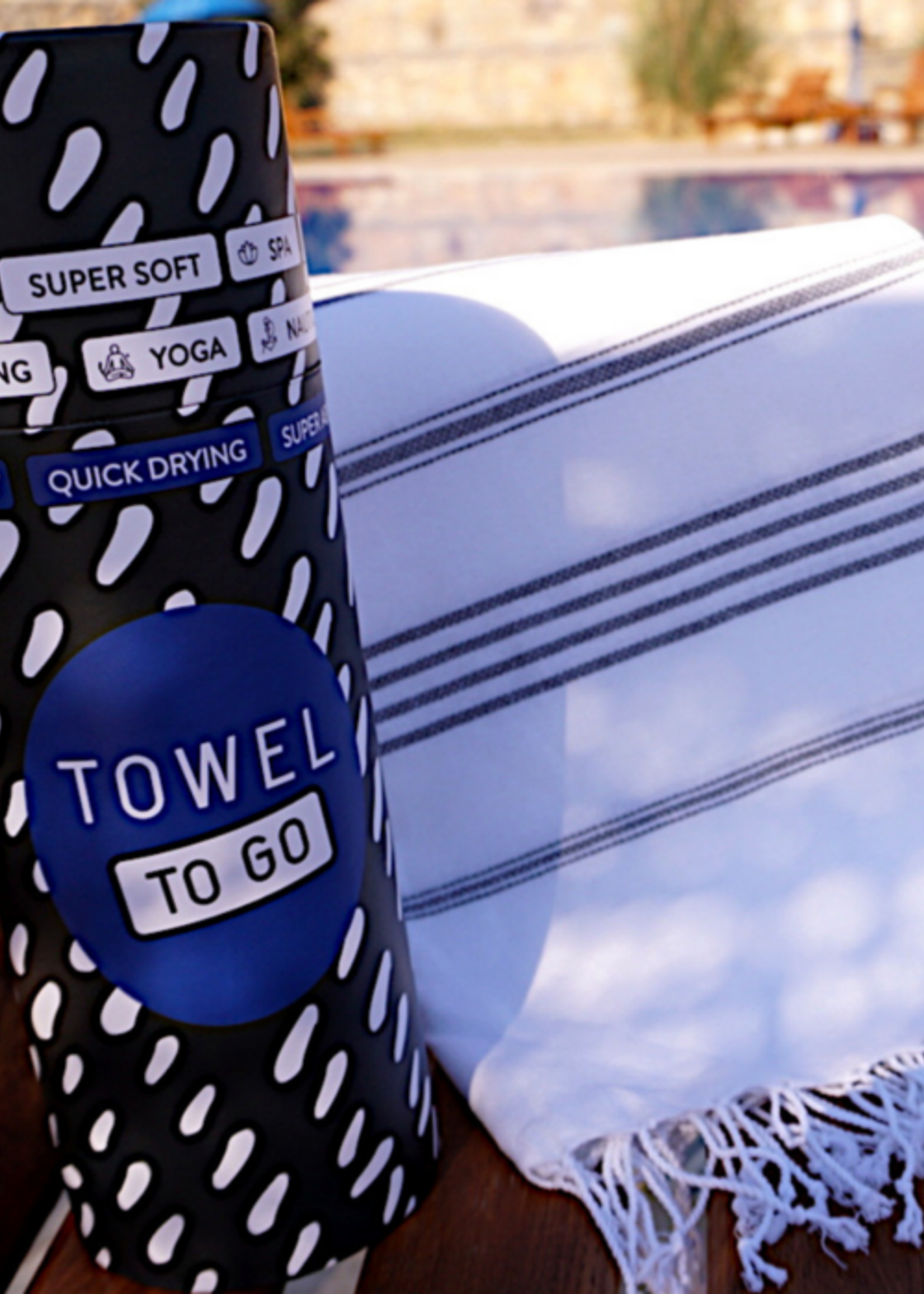 Towel To Go Hamamdoek Ipanema - Wit