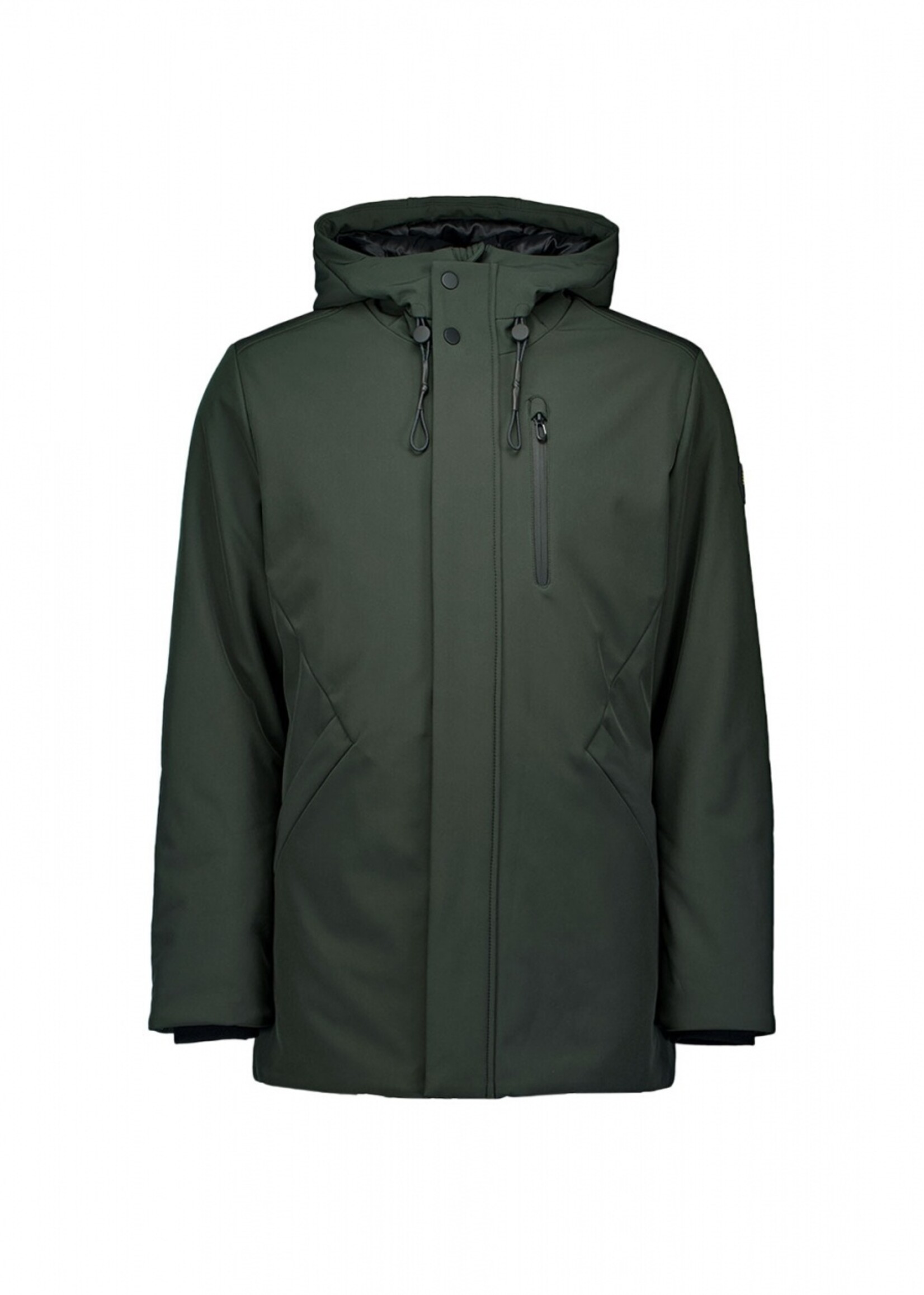 No Excess Jacket Mid Long Fit Softshell - Dark Green