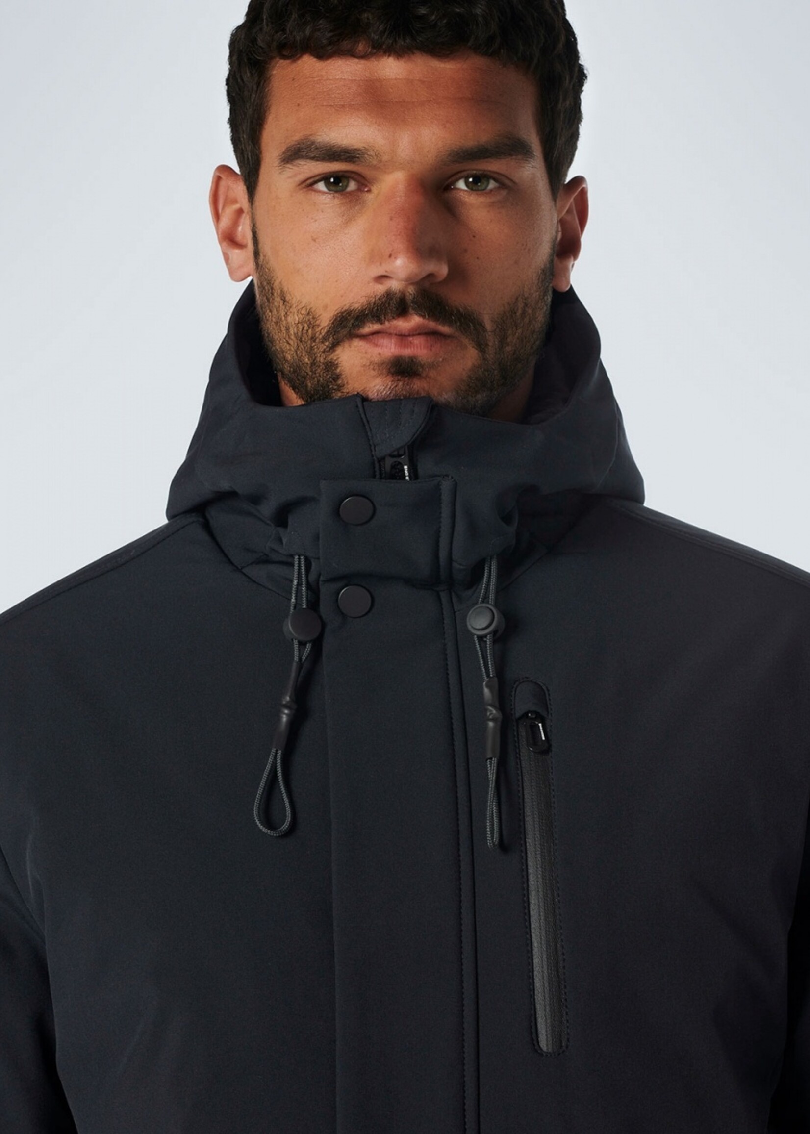 No Excess Jacket Mid Long Fit Softshell - Night