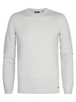 Petrol Industries Knitwear Trui Streep - Antique White