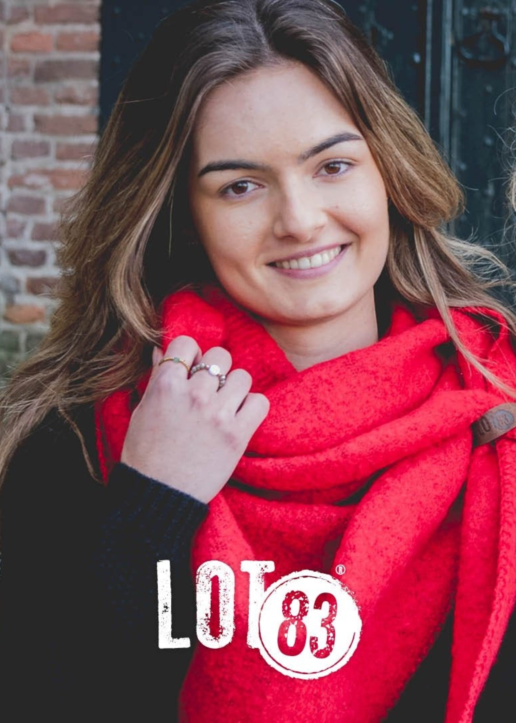 Lot83 Sjaal Nina - Rood