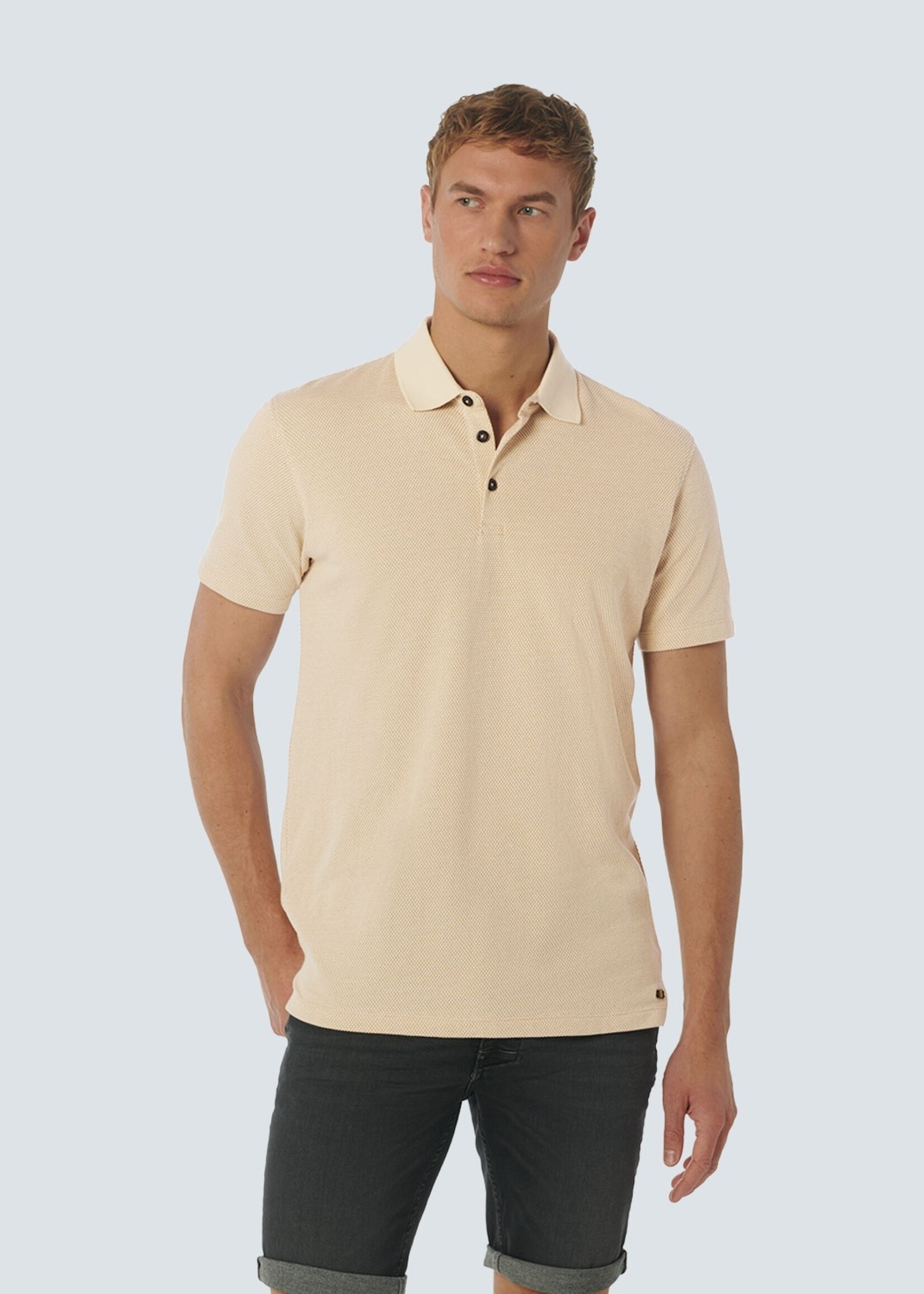 No Excess Polo 2 Coloured Jacquard - Desert