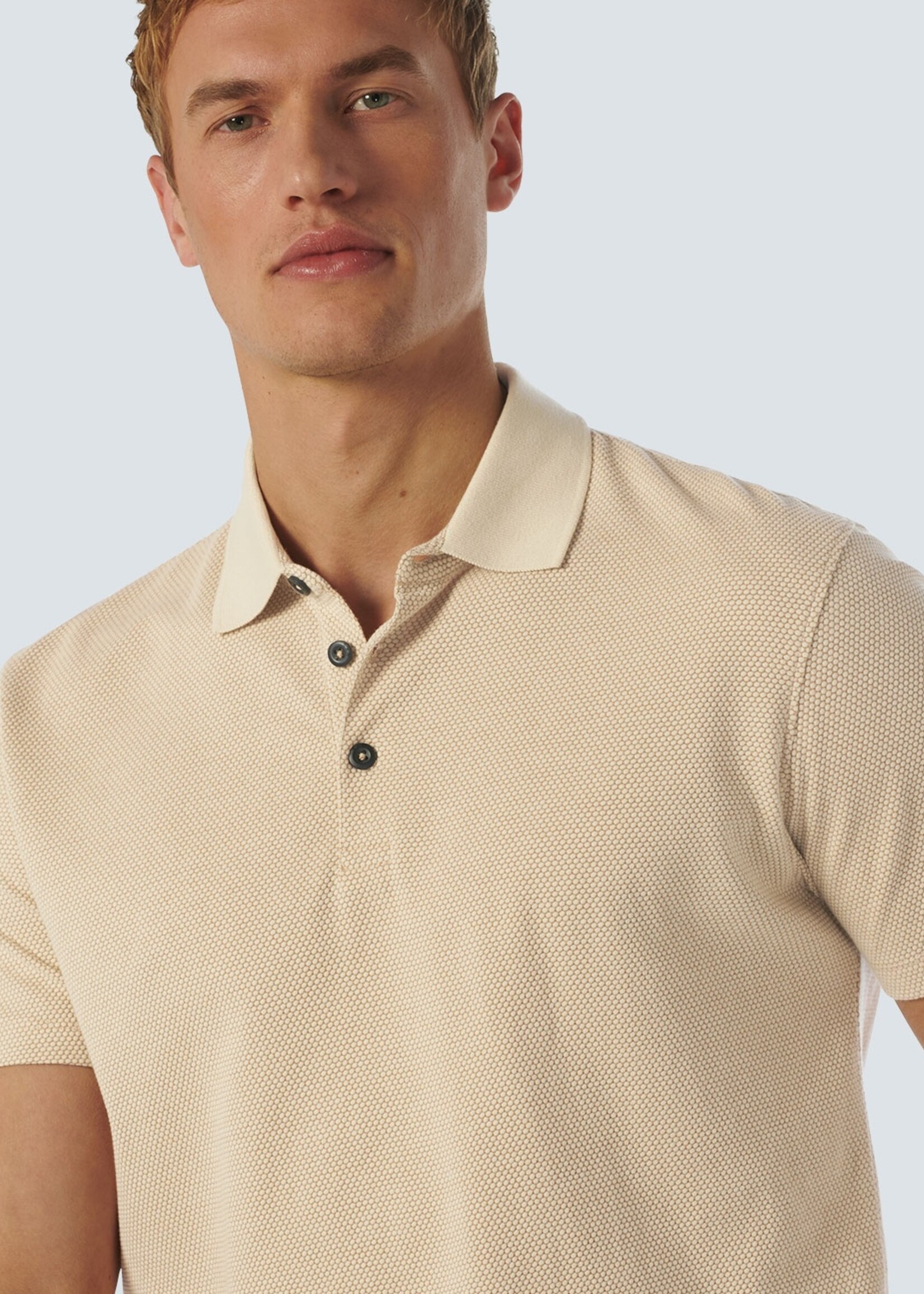 No Excess Polo 2 Coloured Jacquard - Desert