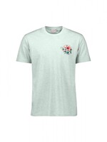 No Excess T-shirt Melange Garment Print - Mint