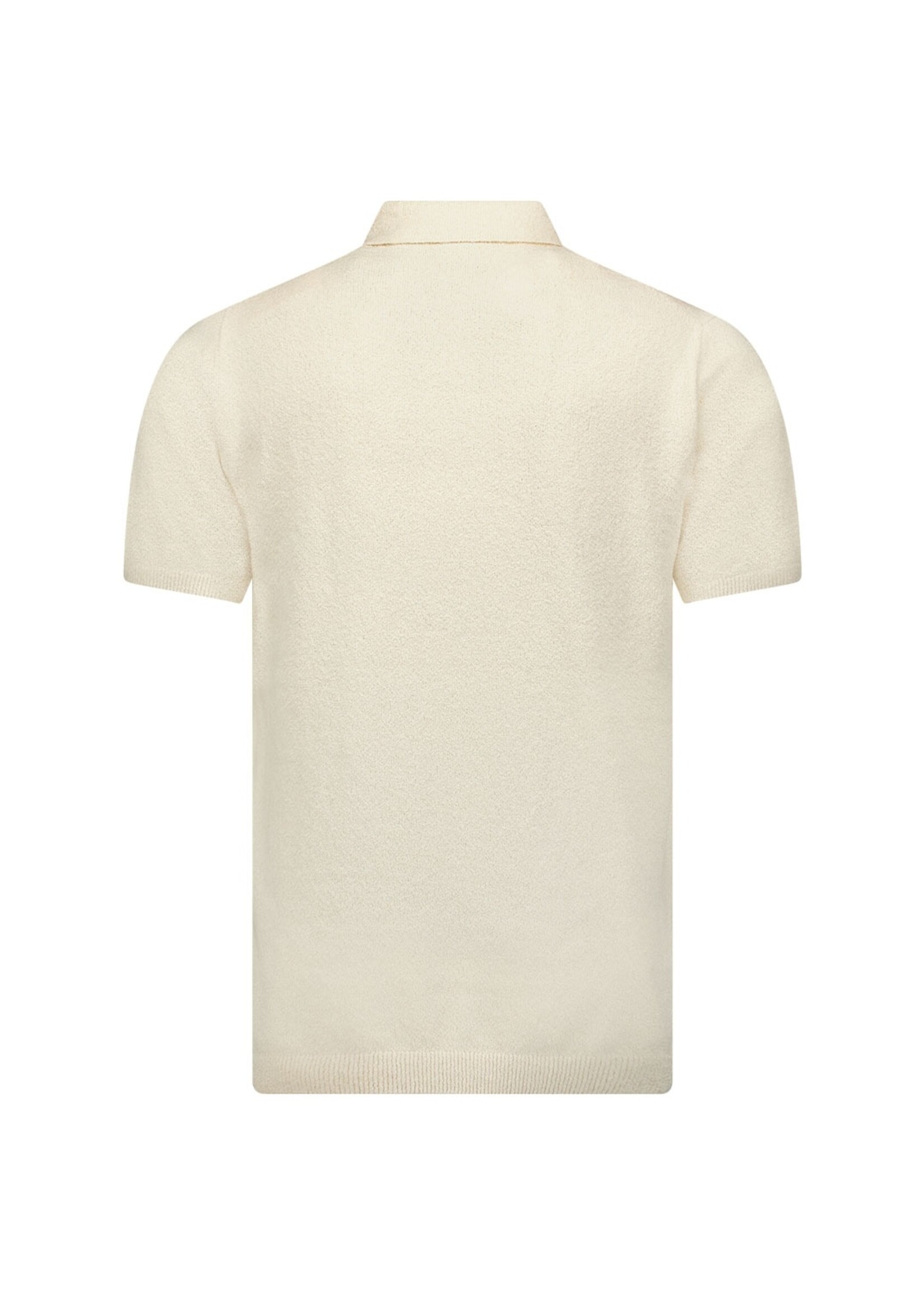 No Excess Polo Relief Knit - Cream