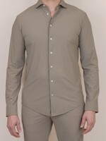 Neycko Overhemd Noan Travel Slim Fit - Taupe