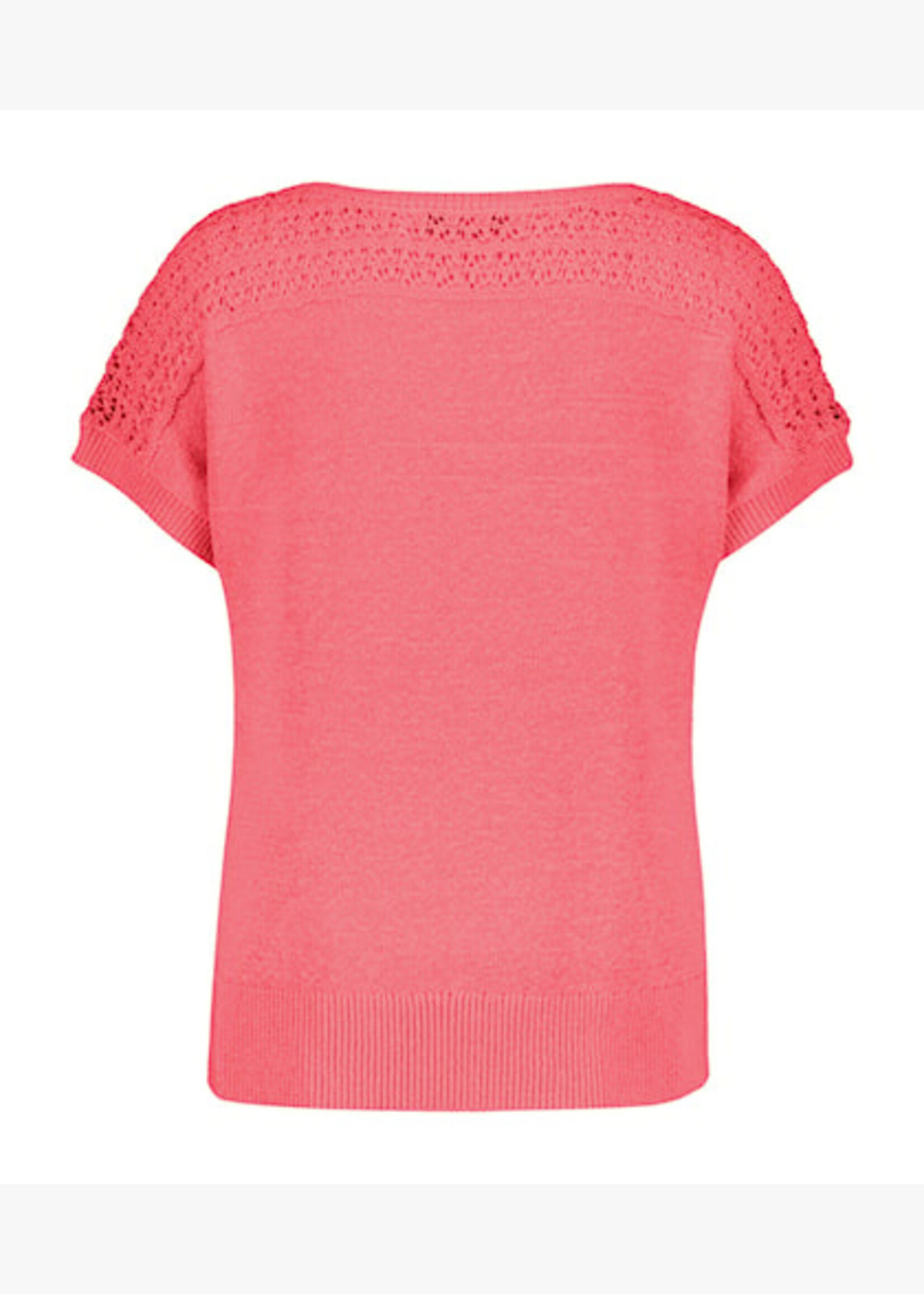 Red Button Top Jerry - Coral