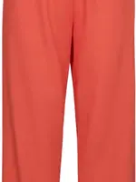 Freequent Broek Linnen Lava Ankle - Coral