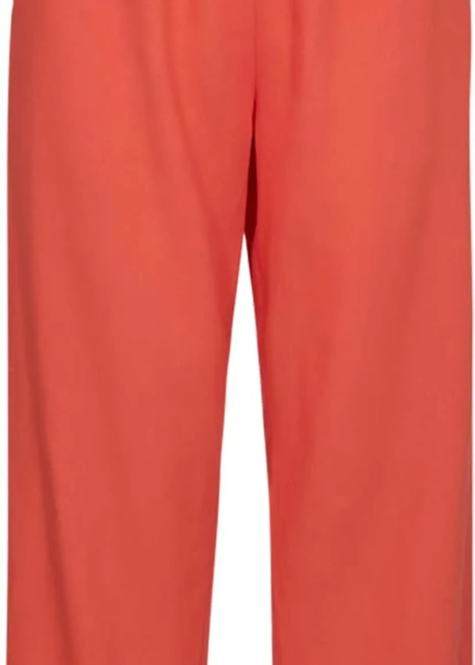 Freequent Broek Linnen Lava Ankle - Coral