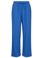 Freequent Broek Linnen Lava Ankle - Kobalt Blauw