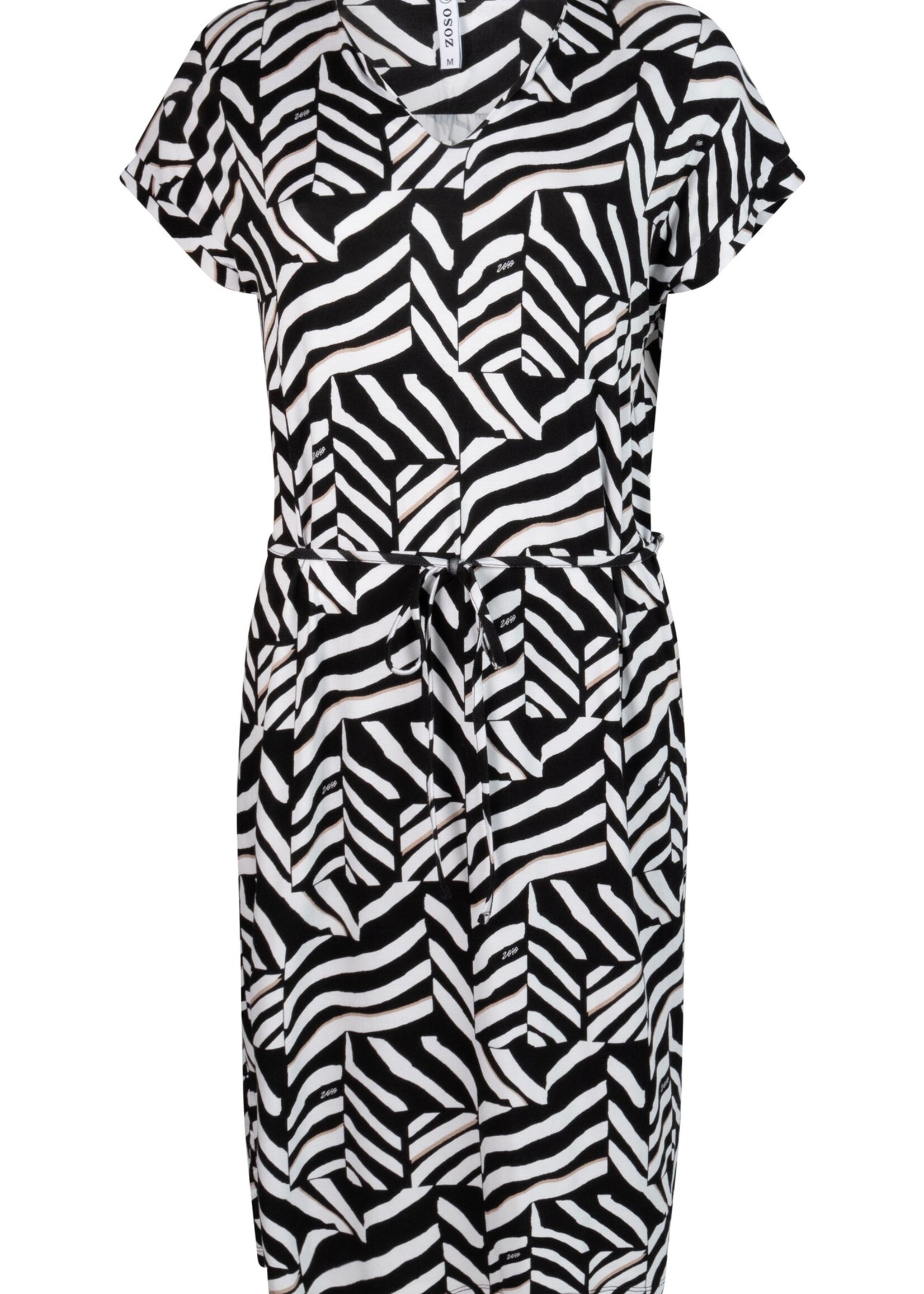 ZOSO Print Dress Fenna - Black White