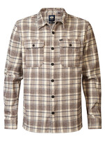 Petrol Industries Overshirt Button Check - Offwhite Navy