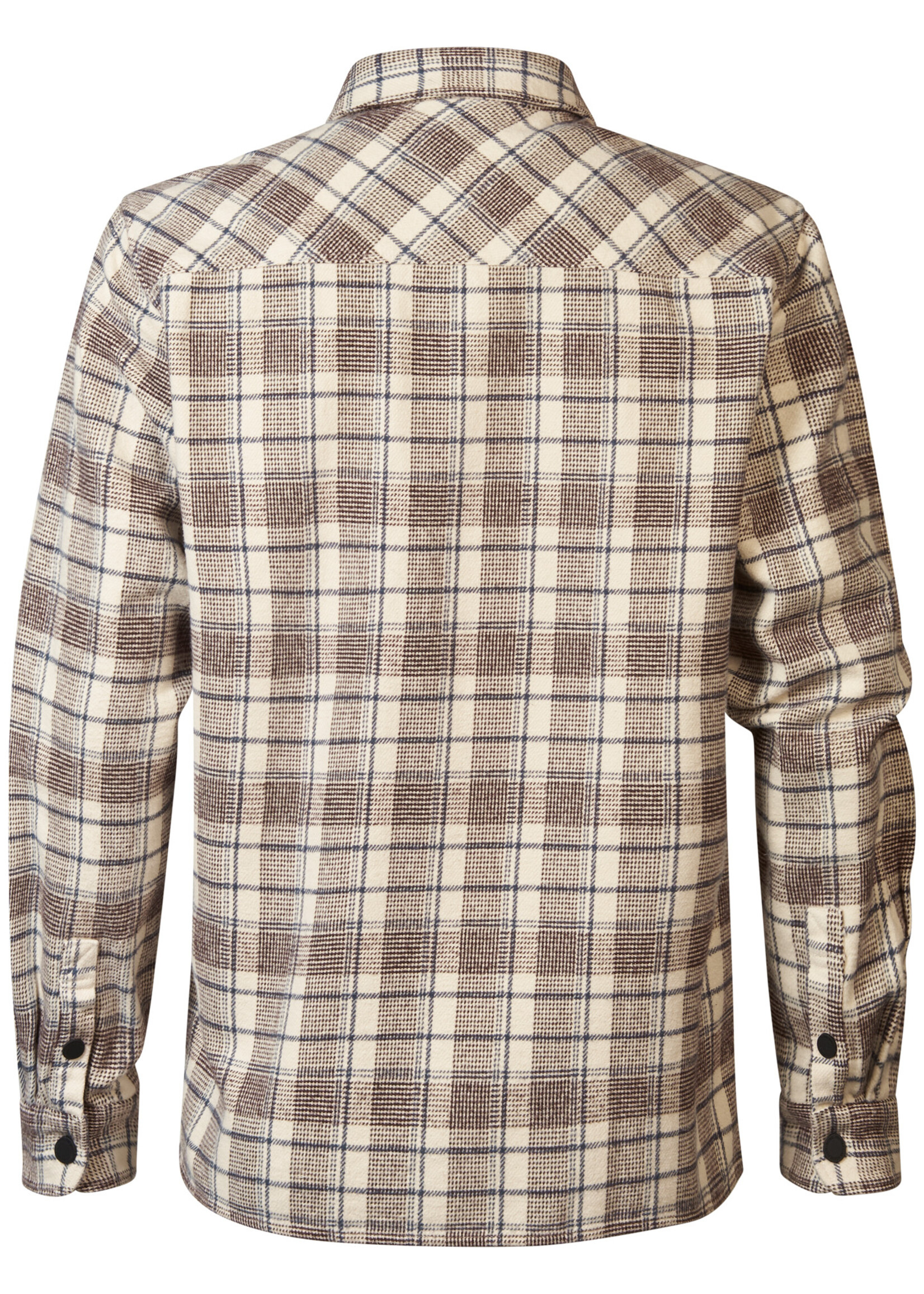 Petrol Industries Overshirt Button Check - Offwhite Navy