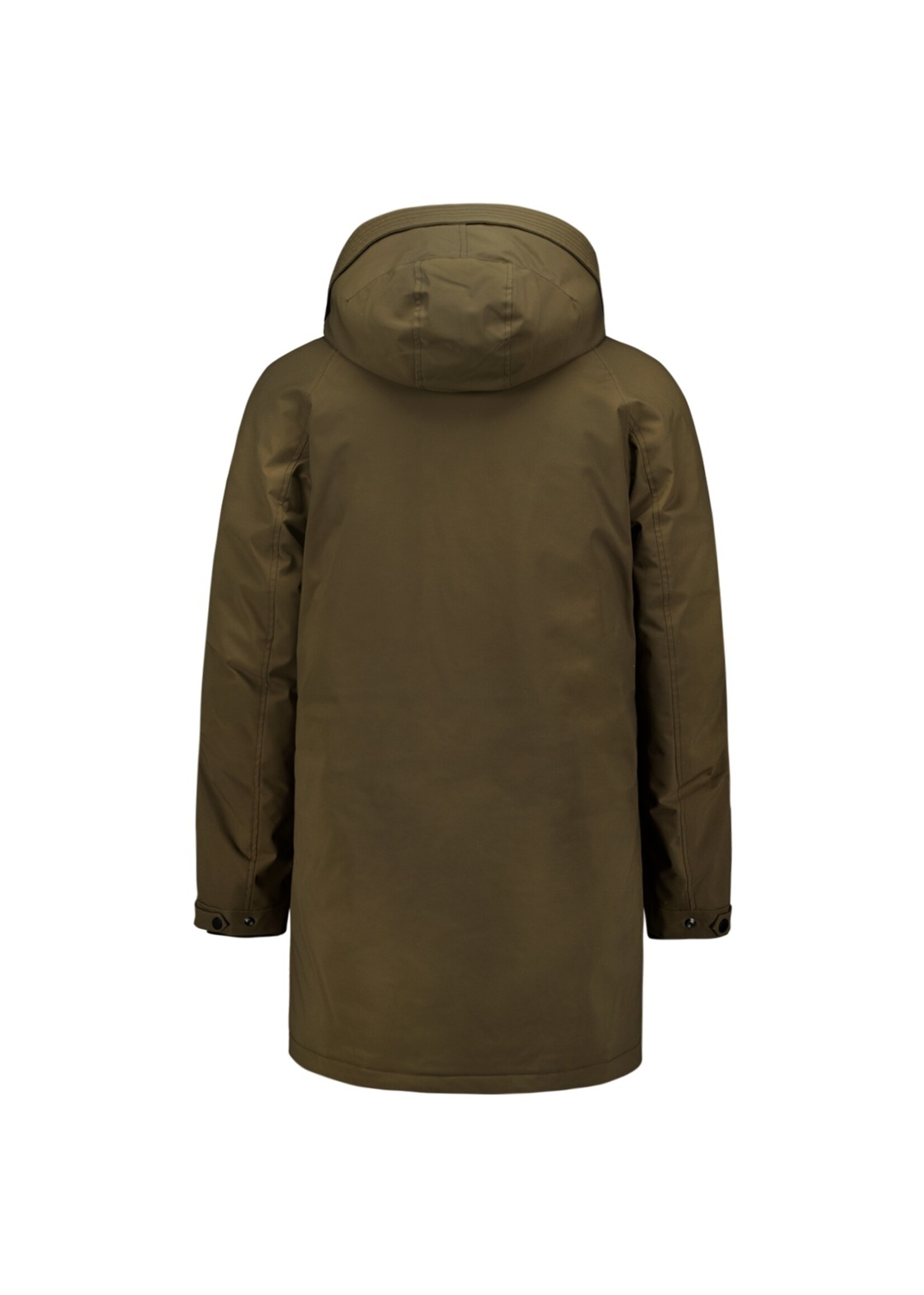 No Excess Jacket Long Fit Hooded - Taupe