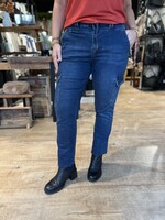 Red Button Broek Cargo Jog - Denim Darkstone