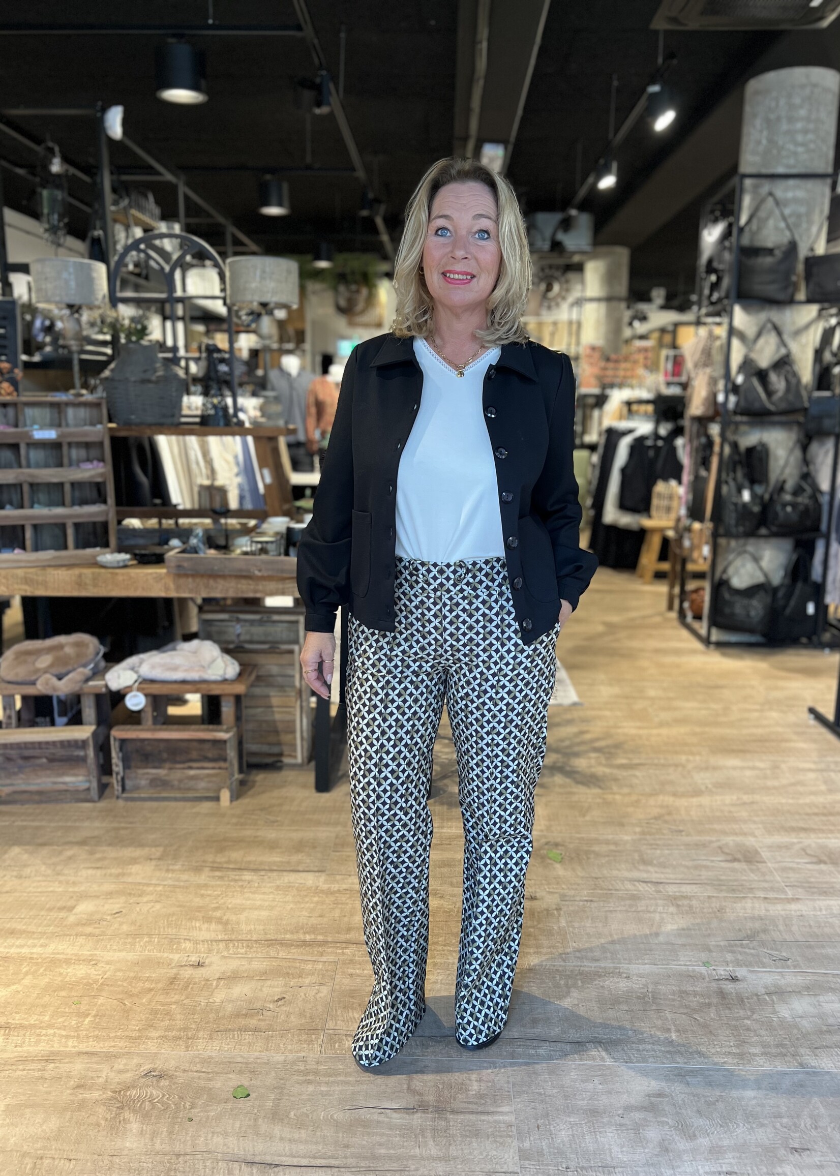 Sophia Perla Broek Atlanta Print Groen