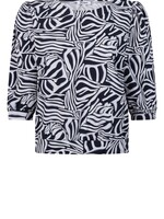 ZOSO Blouse Travel Nadine - Grey Navy