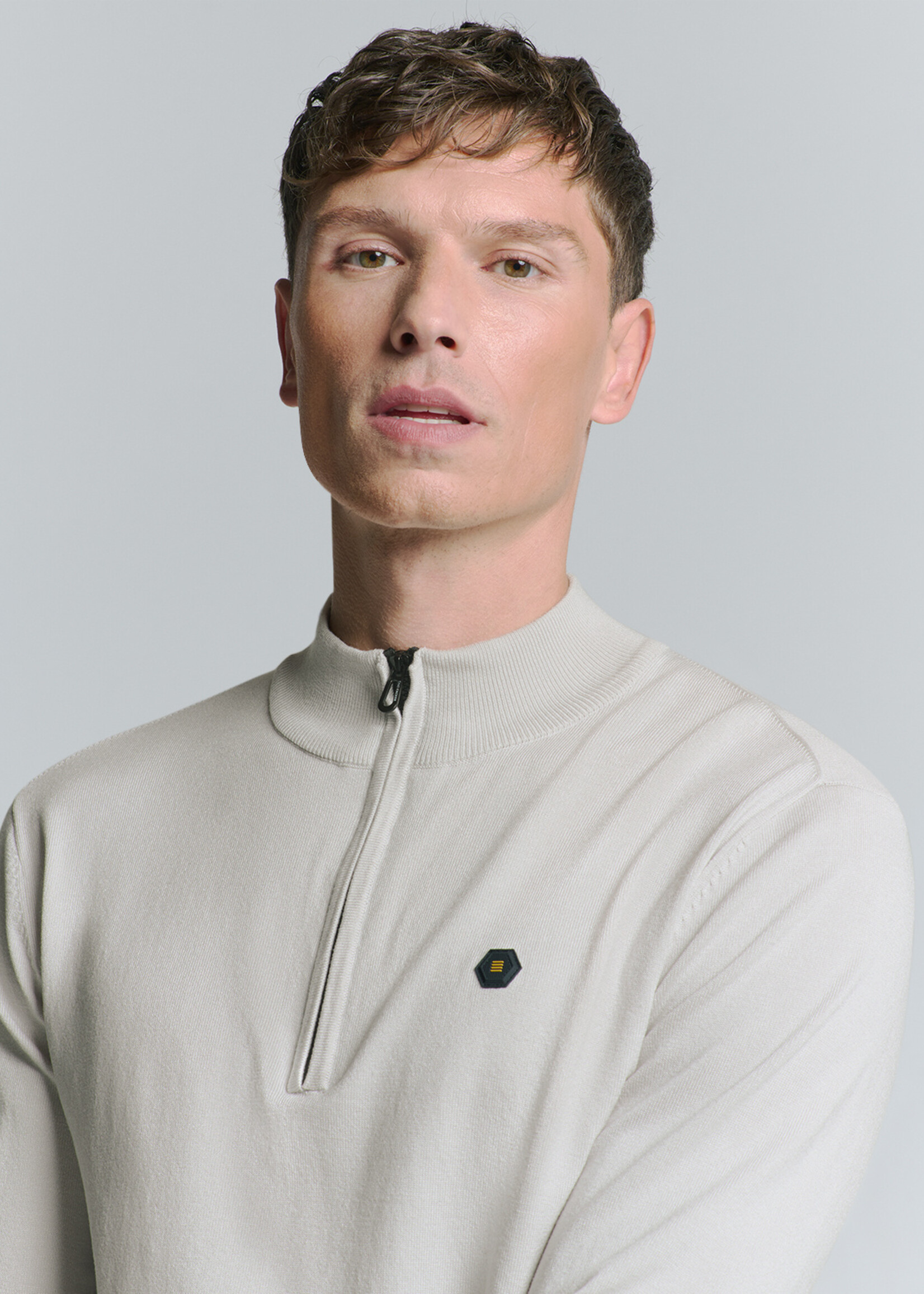 No Excess Pullover Half Zip - Chalk