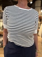 Freequent Shirt Dodo - Offwhite Navy
