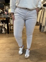 Freequent Broek Rex Stripe Stretch - Offwhite Taupe