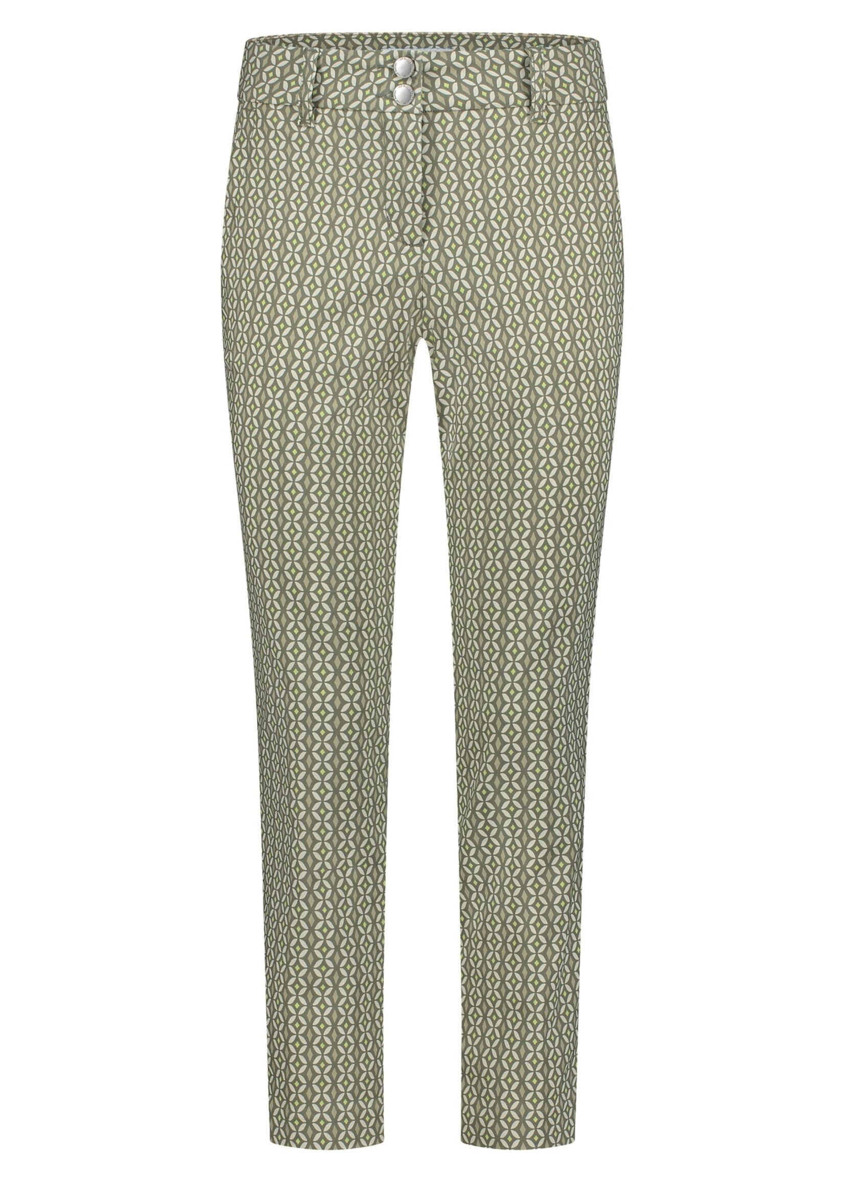 Red Button Broek Diana Fancy Tile - Multi Khaki