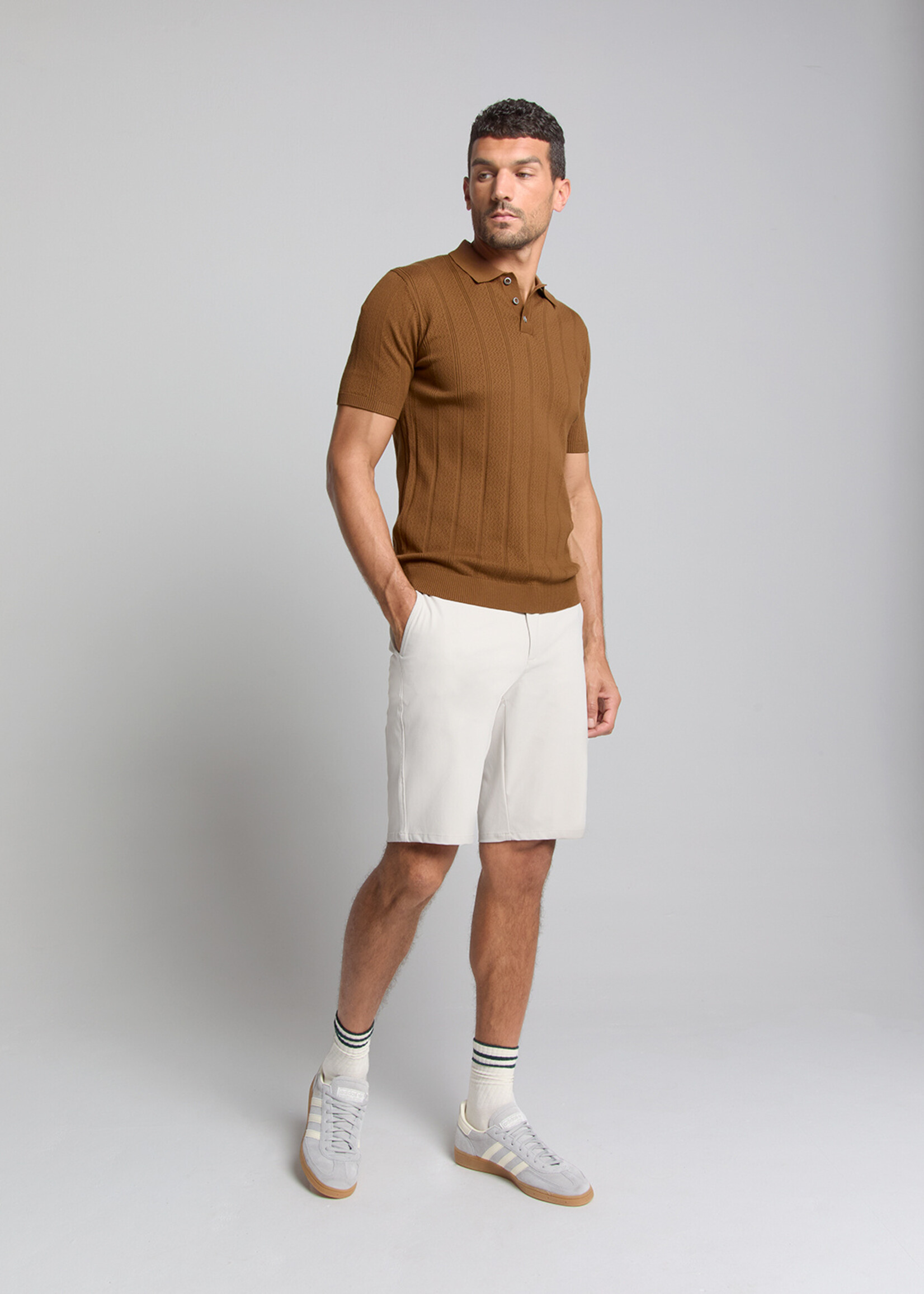 No Excess Short Chino Jersey Travel - Sand