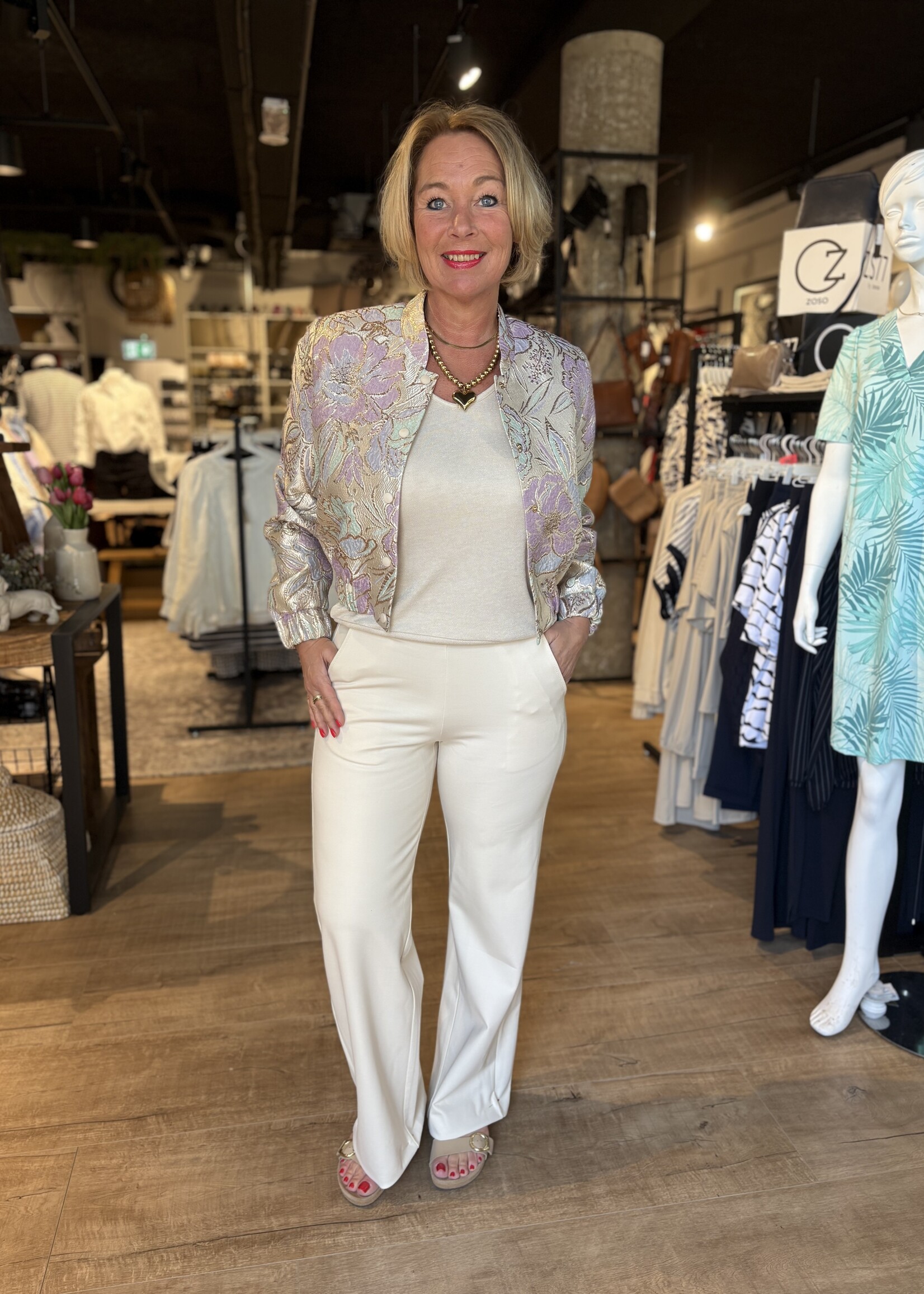 Bei ut Maril & Bei d'r Lars Broek Wijde Pijp Esvivid - Beige
