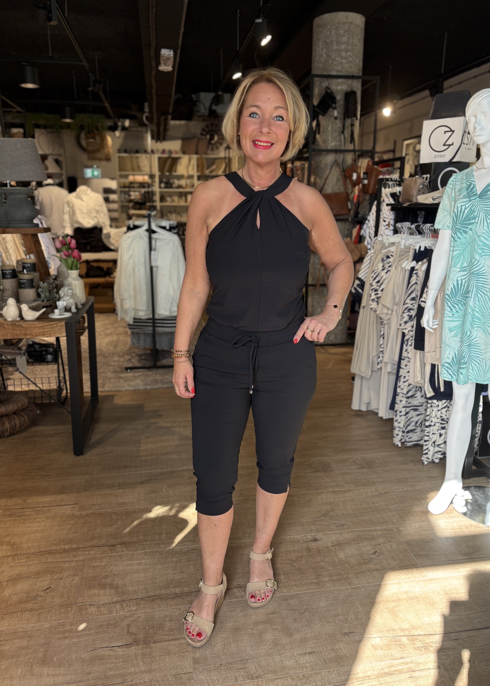 ZOSO Travel Top Megan - Black