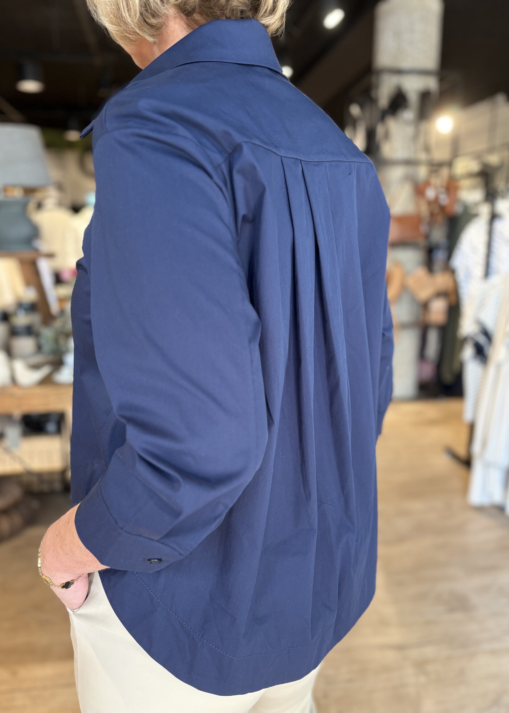 Bei ut Maril & Bei d'r Lars Blouse Basic Esvivid - Donkerblauw