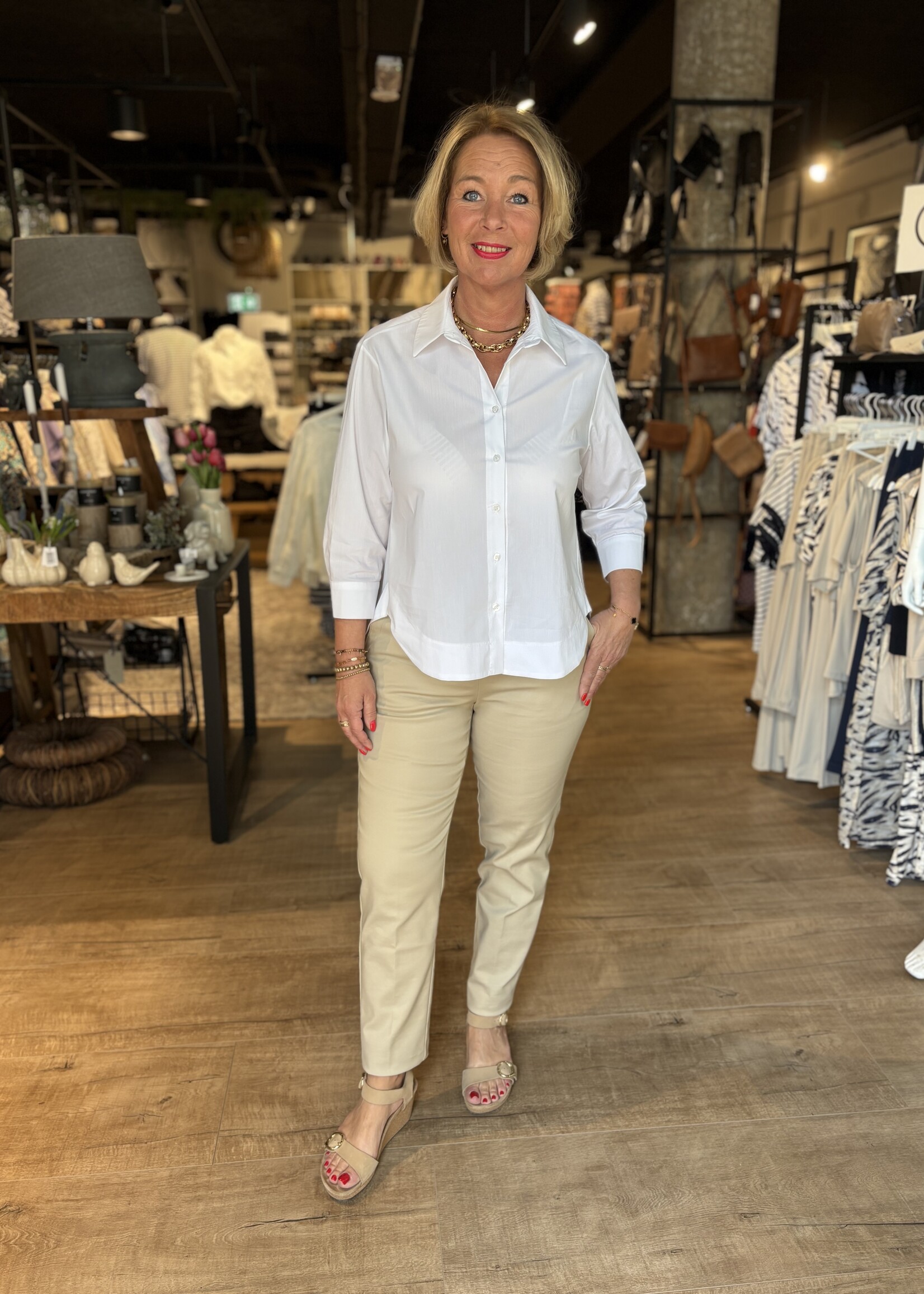 Bei ut Maril & Bei d'r Lars Blouse Basic Esvivid - Wit