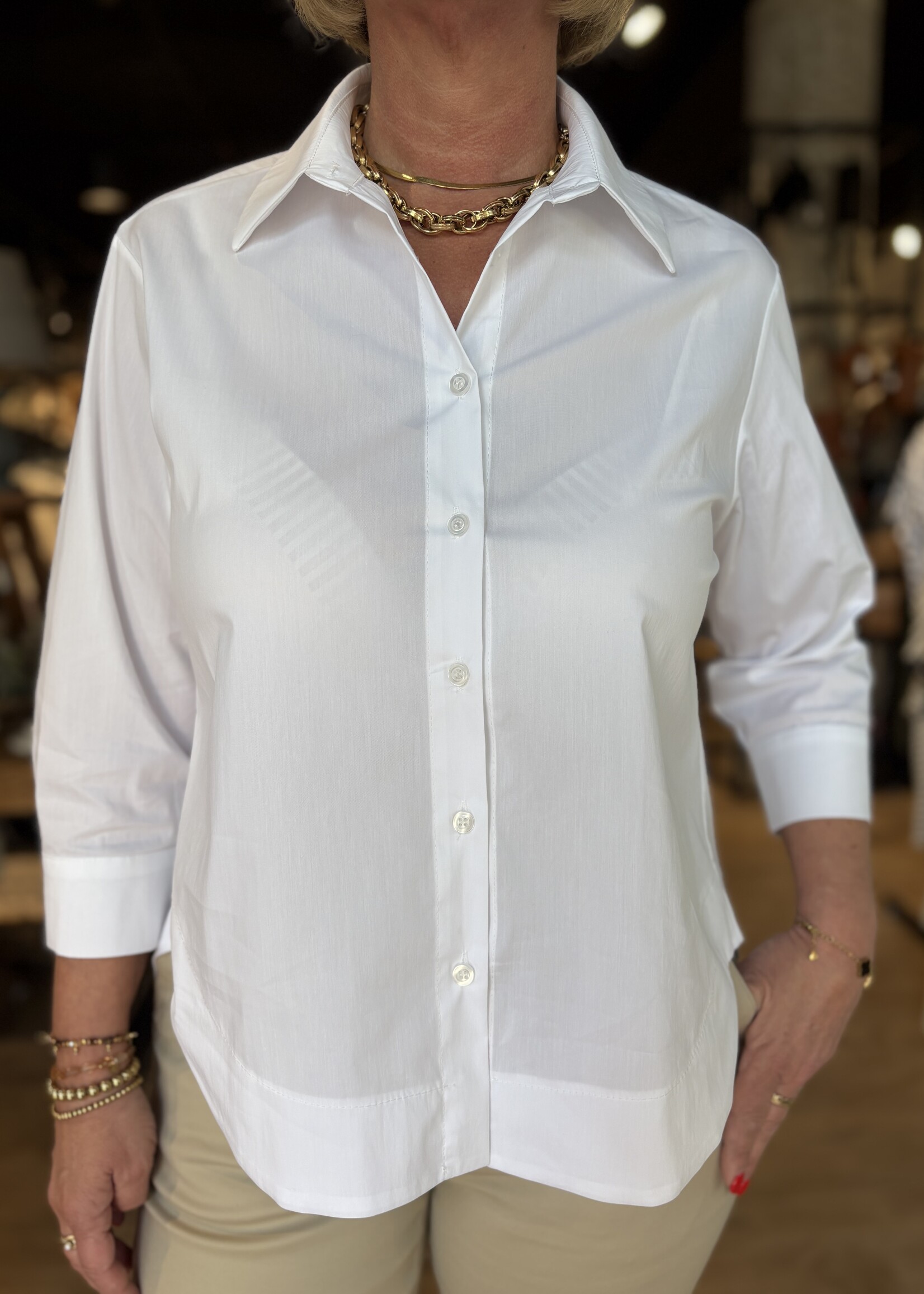 Bei ut Maril & Bei d'r Lars Blouse Basic Esvivid - Wit