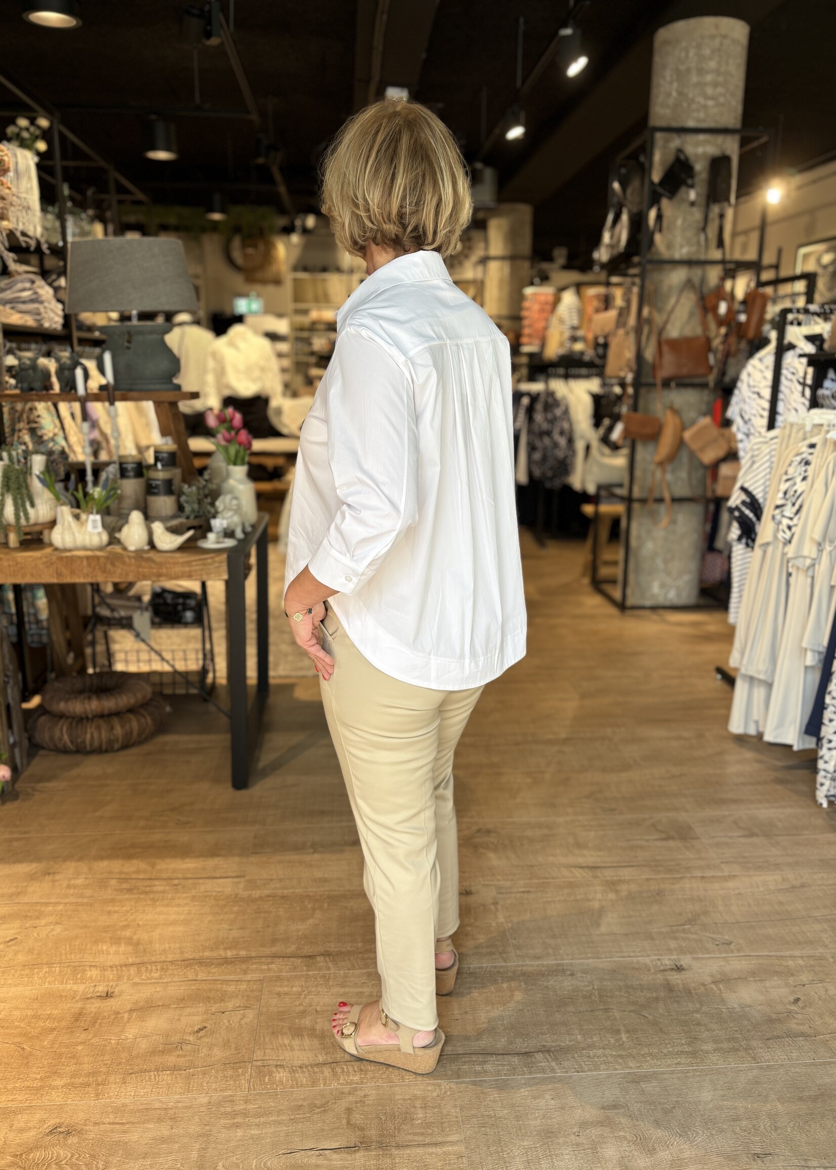 Bei ut Maril & Bei d'r Lars Blouse Basic Esvivid - Wit