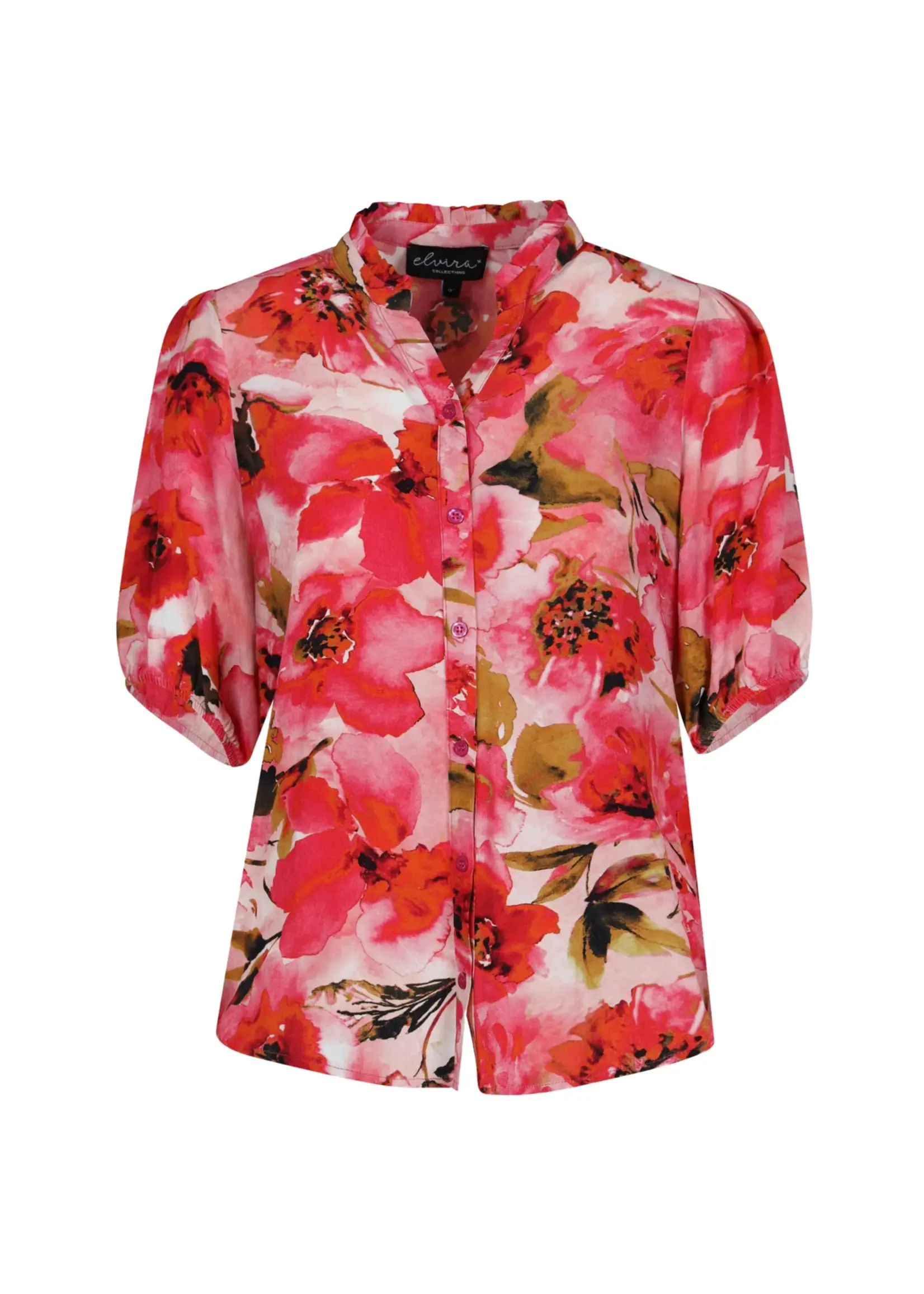 Elvira Blouse Poppy - Flower