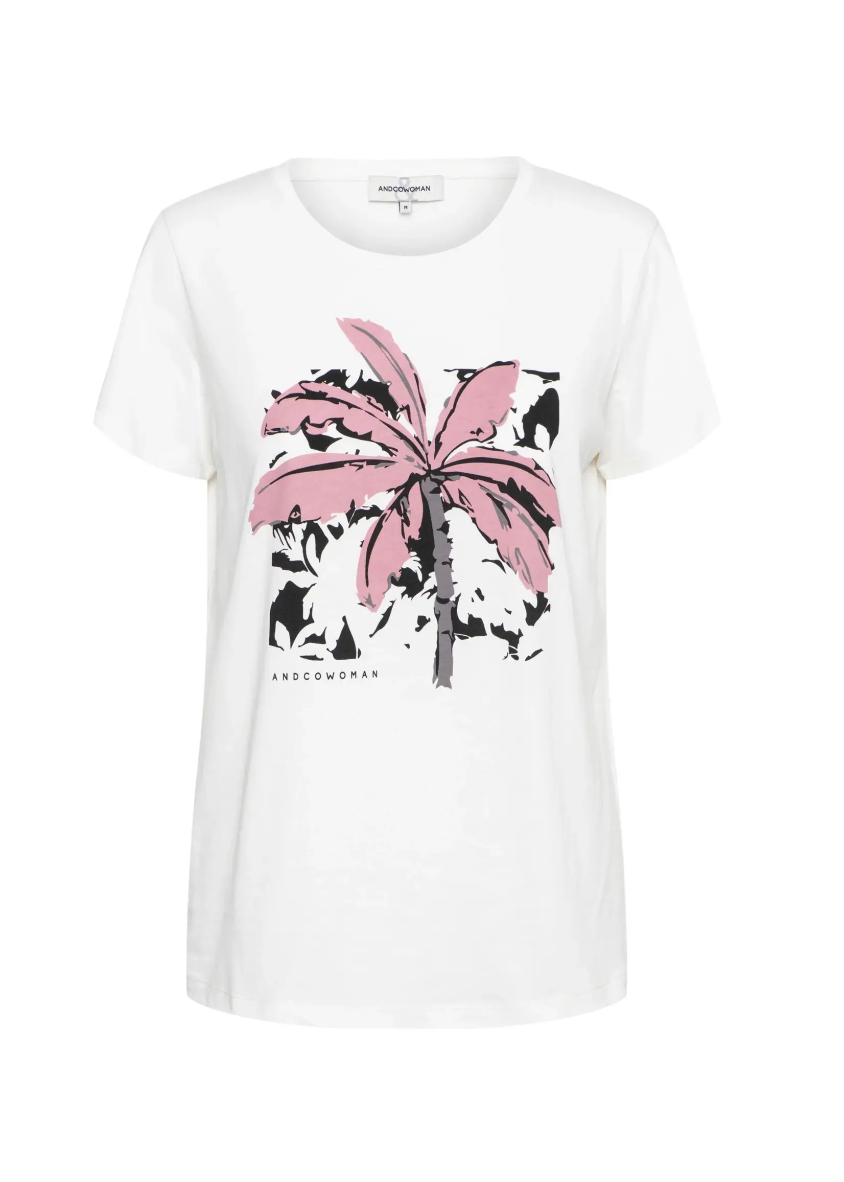 &Co Woman T-shirt Samira Print Pink - Offwhite