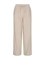 Freequent Lange Linnen Broek Lava - Sand Melange