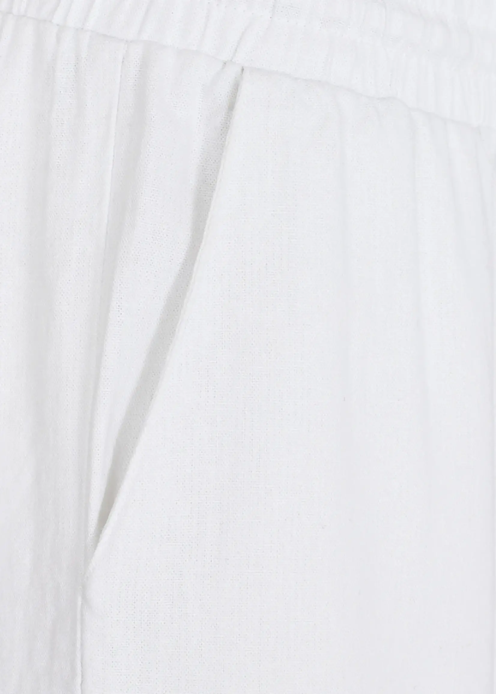 Freequent Broek Linnen Lava Ankle - White