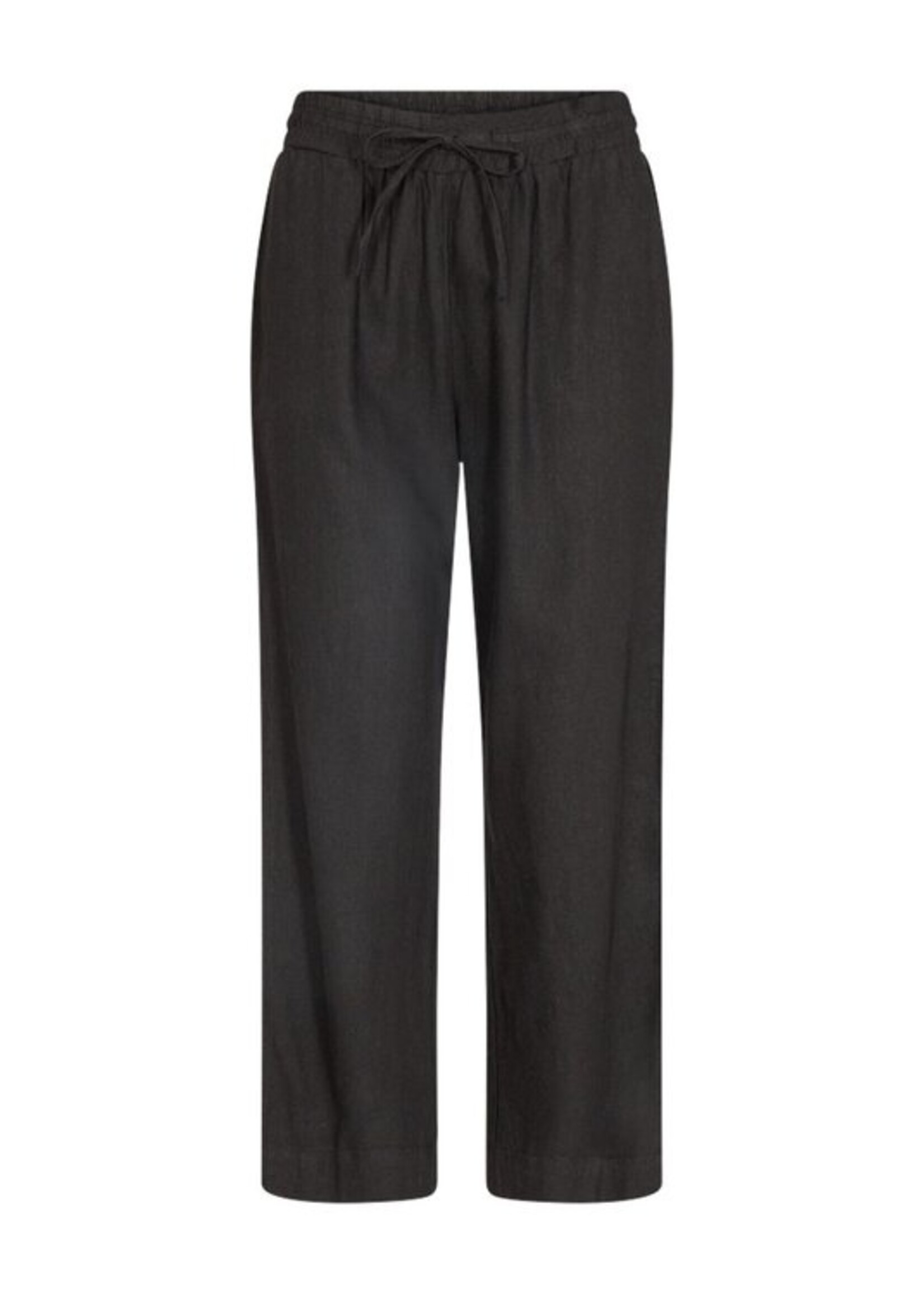Freequent Broek Linnen Lava Ankle - Black