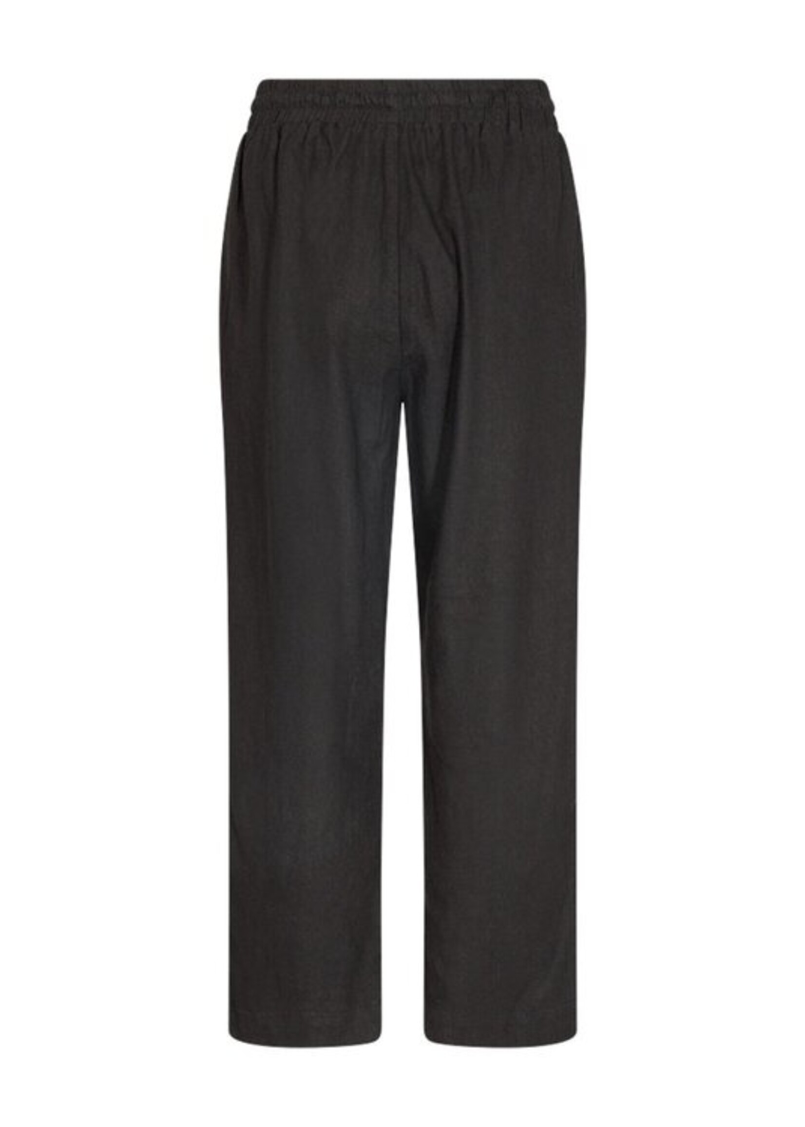 Freequent Broek Linnen Lava Ankle - Black