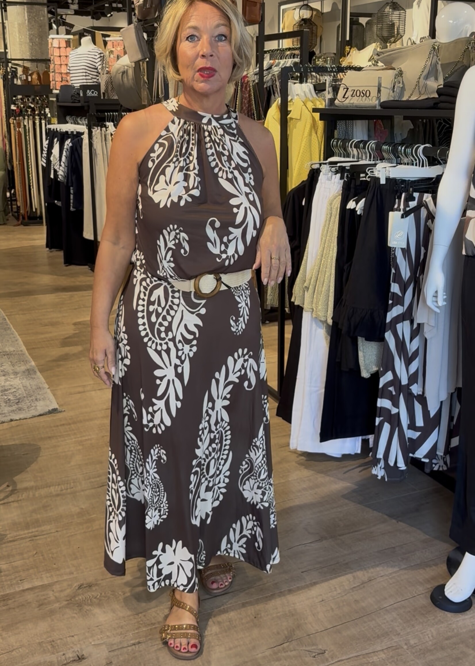 Bei ut Maril & Bei d'r Lars Rok - Print Bruin Beige