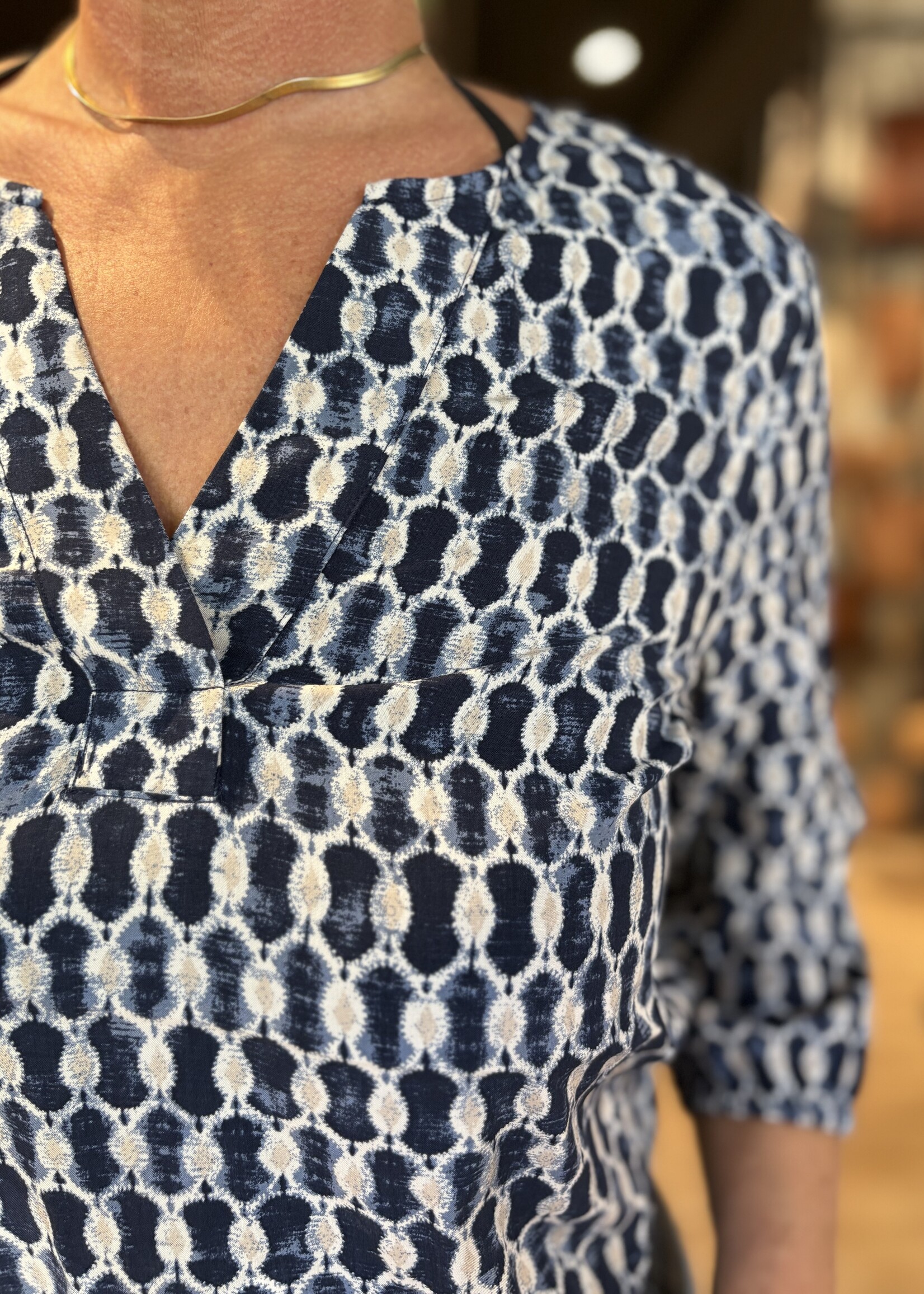Freequent Blouse Adney - Navy Moonbeam